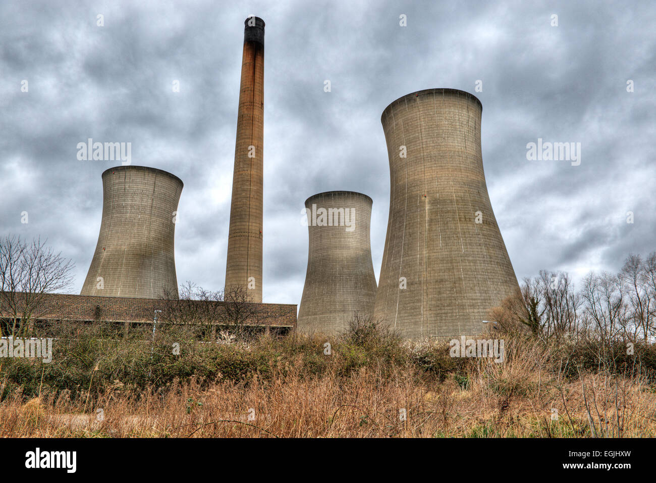 Richborough Kraftwerk in der Nähe von Sandwich in Kent Stockfoto