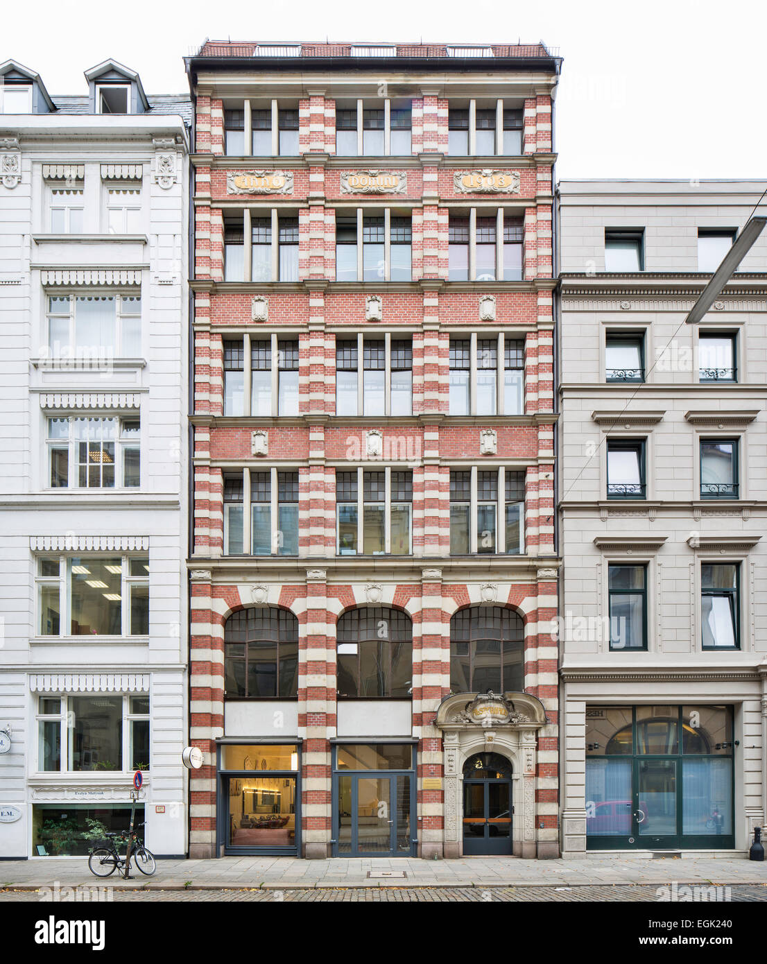 Alsterhaus, historische Büro- und Geschäftsgebäude, Ferdinand Street, New Town Hamburg, Hamburg, Deutschland Stockfoto