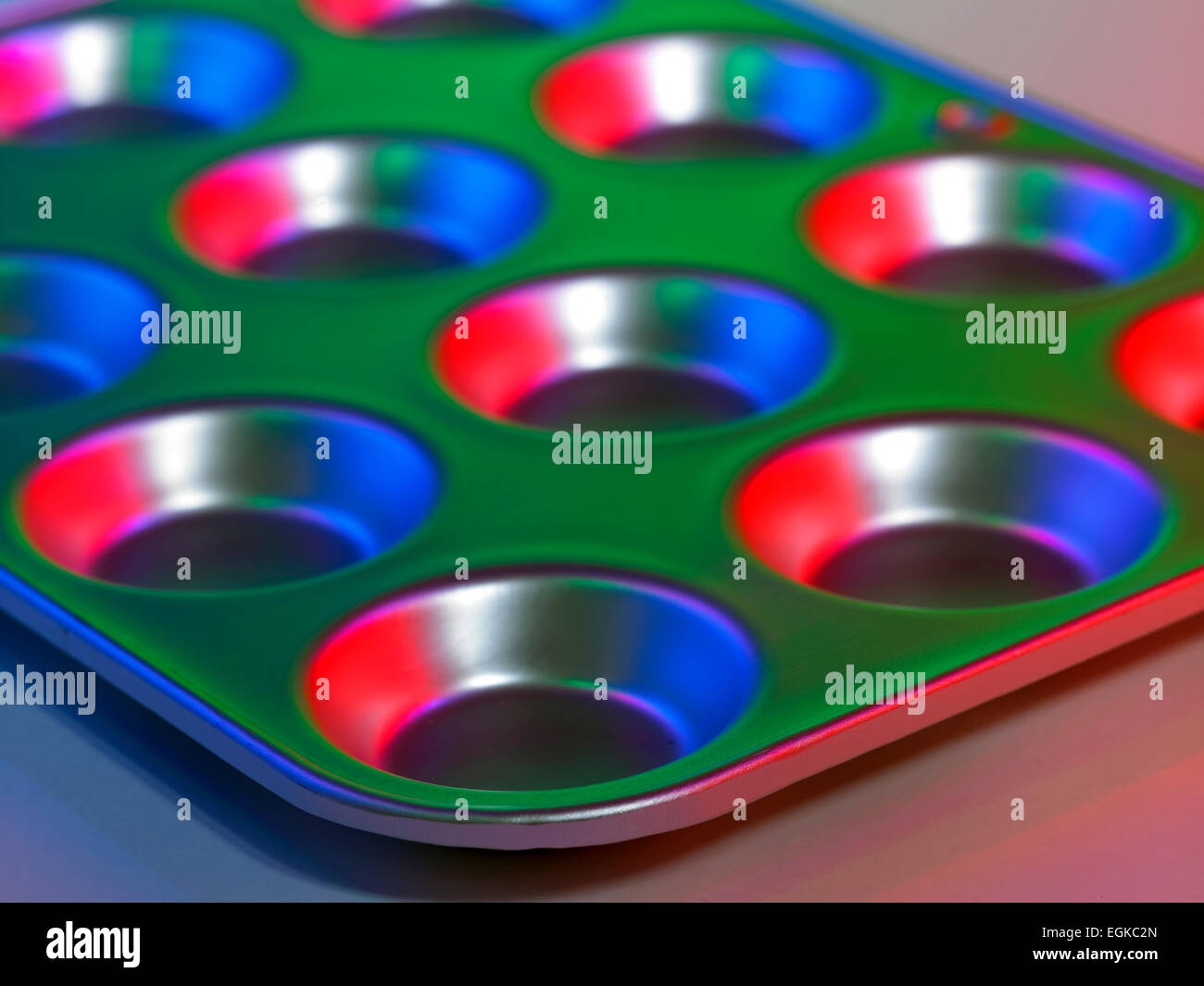Küchenausstattung: Backblech Stockfoto