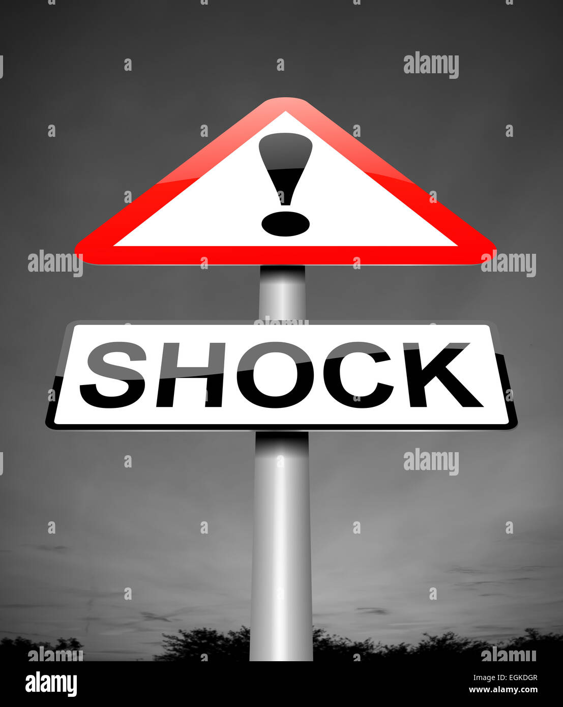 Schock-Konzept. Stockfoto
