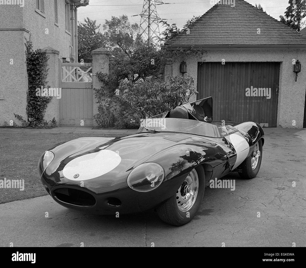 Jaguar D-Type 1956 Stockfoto