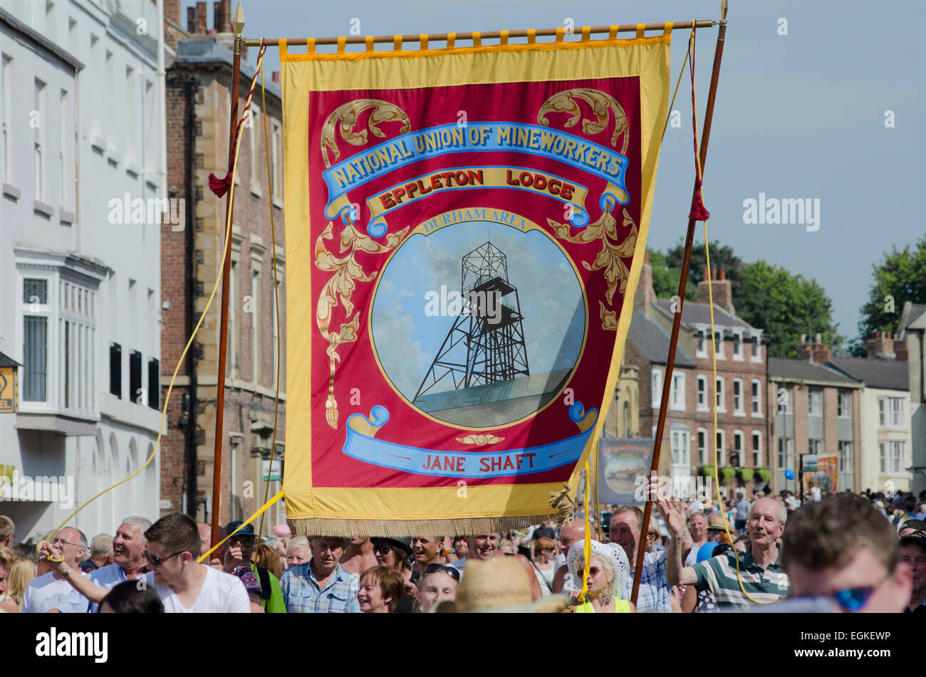 Durham Miner gala Stockfoto