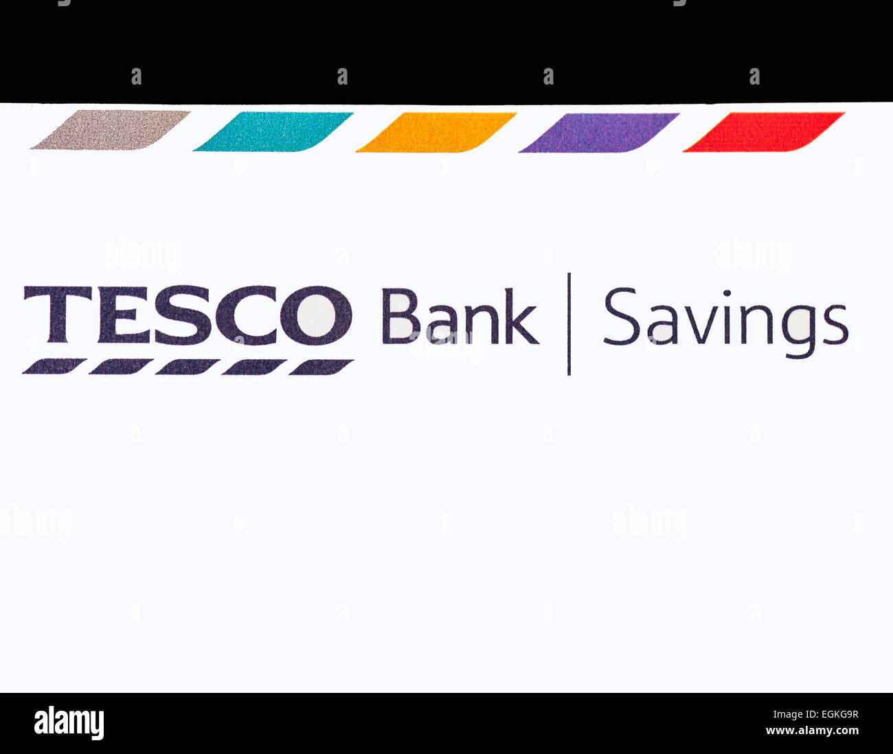 Tesco Bank Sparkonto Stockfoto