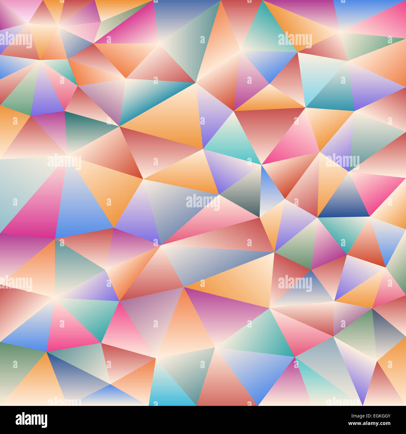 Pastell bunt Dreiecksmuster. Geometrische Struktur. Stockfoto