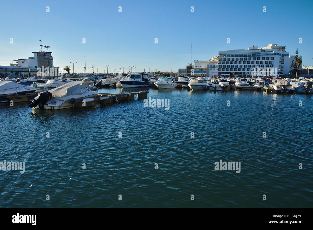 Marina in Faro Stadt, Algarve, Portugal Stockfoto