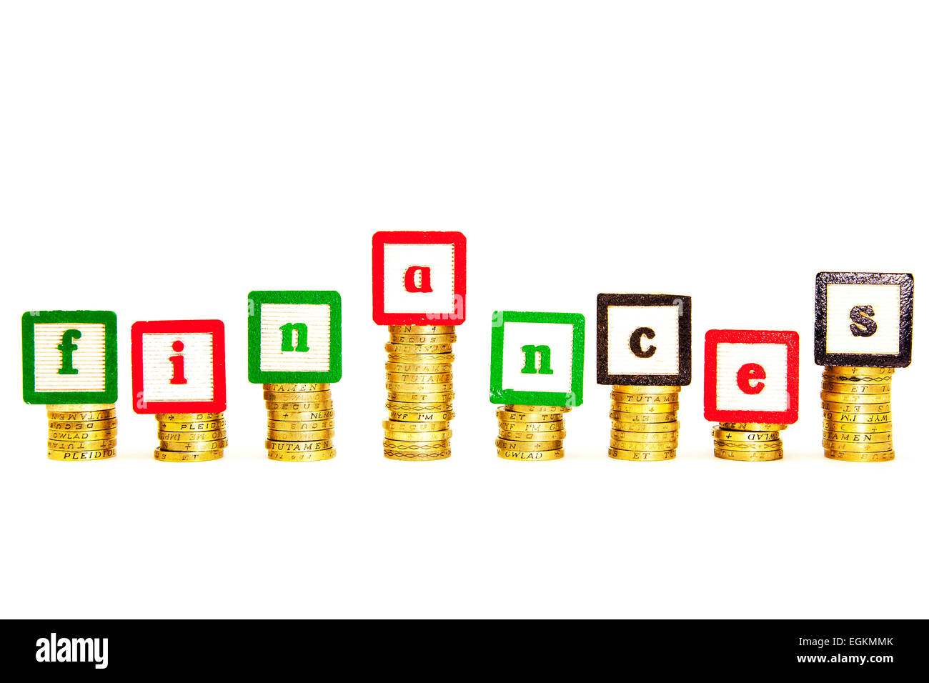 Finanzen Finanzierung Geld Probleme Cash Fonds Fonds Finanzkredite Pfund Ausschnitt ausschneiden textfreiraum weißen Hintergrund isoliert Stockfoto