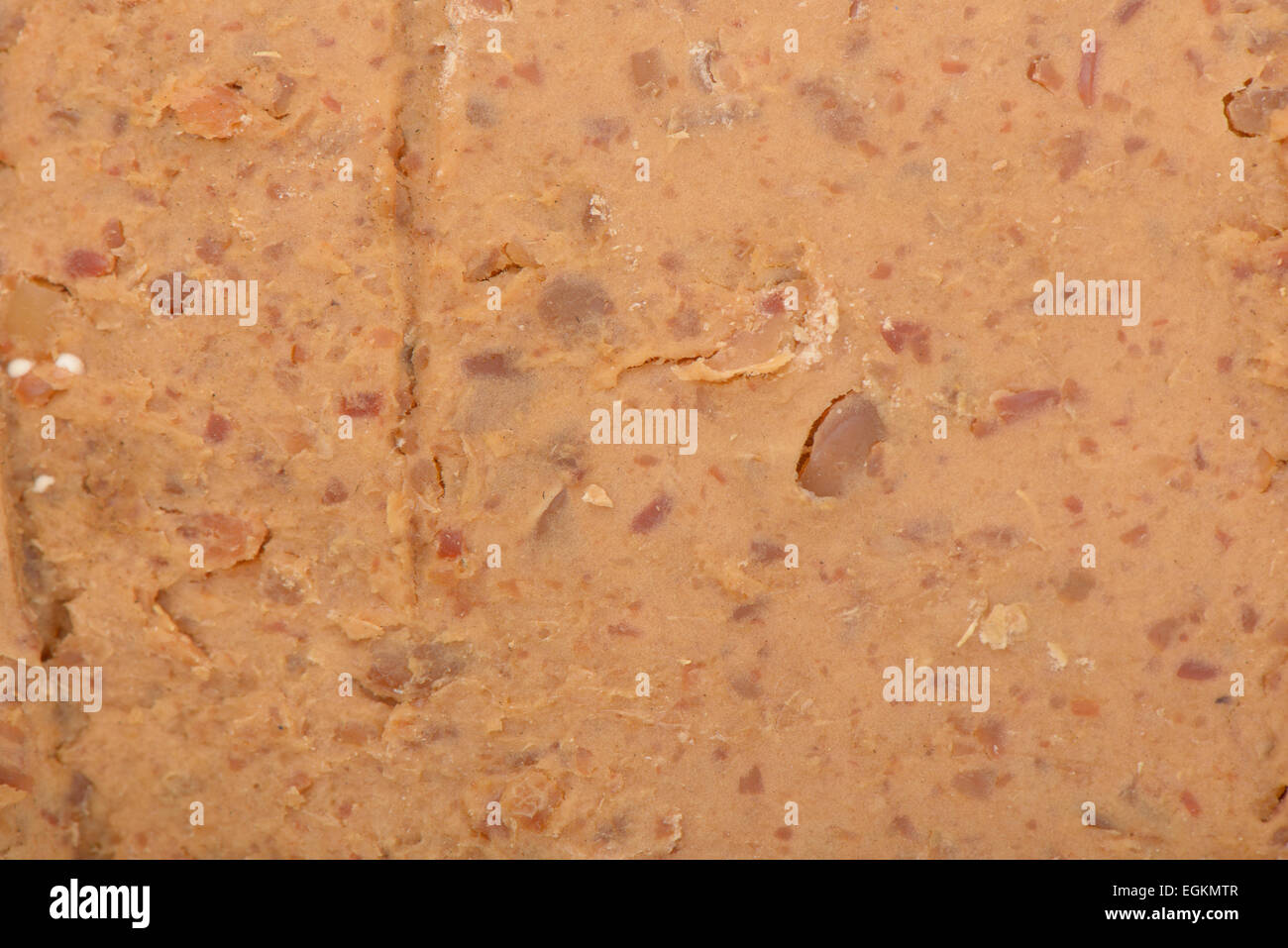 Nahaufnahme von Meju, fermentierte Sojabohnen Klumpen zu doenjang Stockfoto