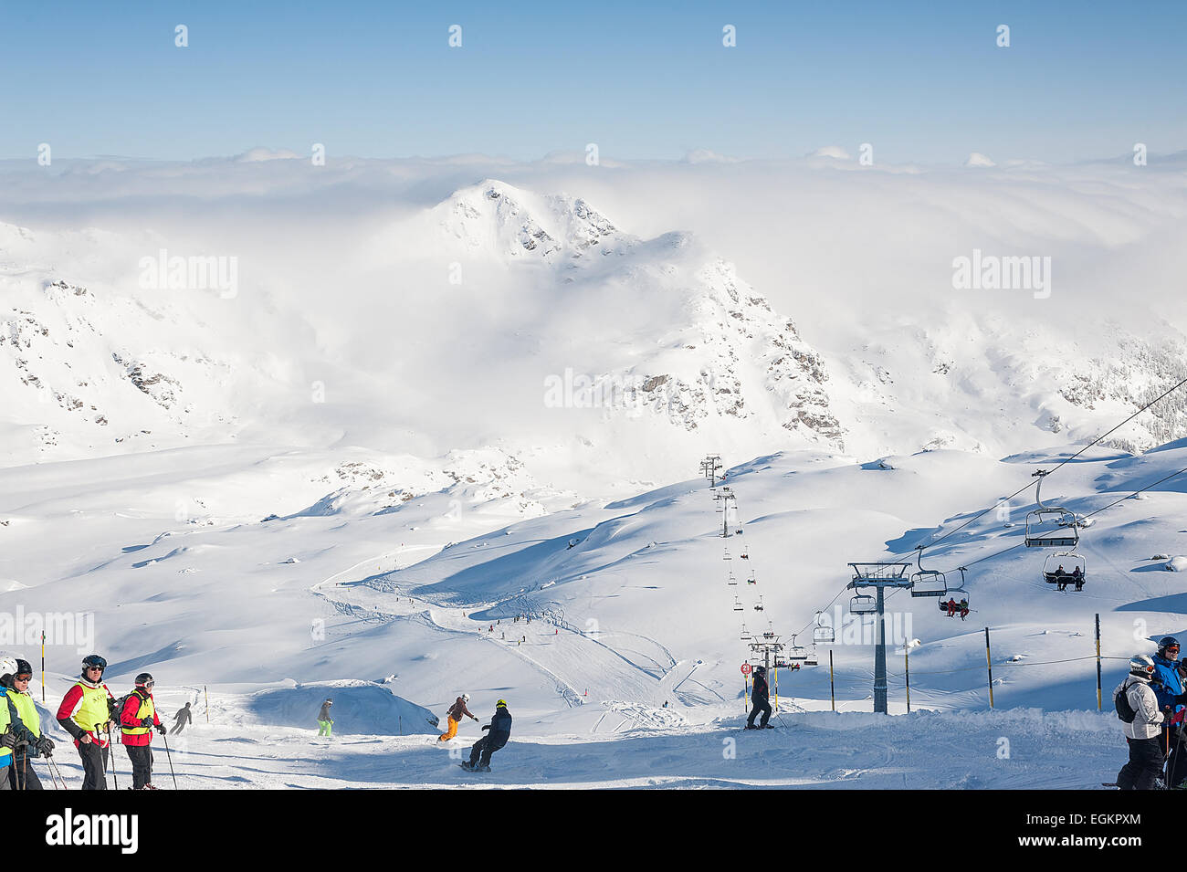 Zillertal in Österreichische Alpen Stockfoto