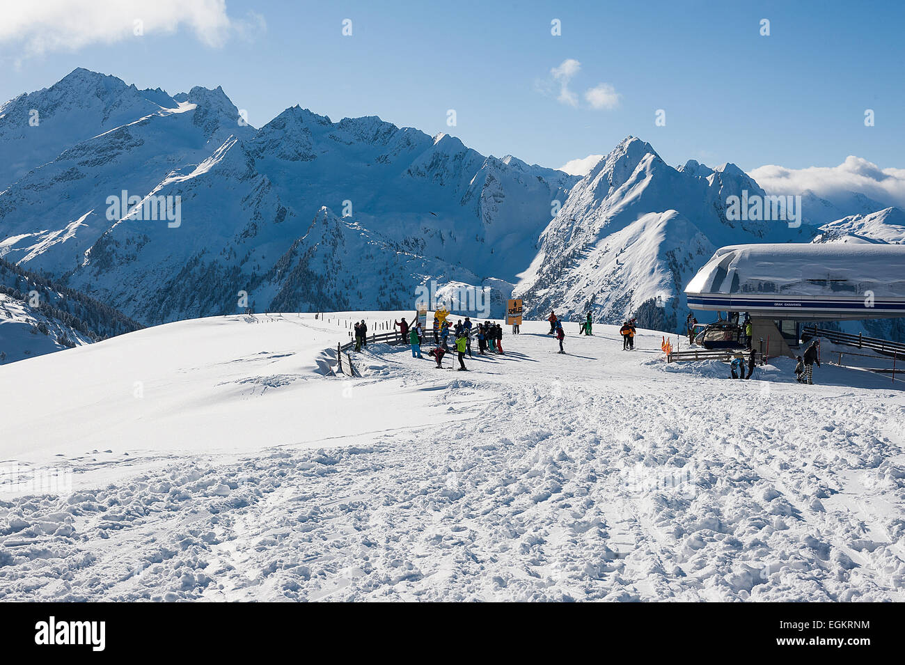 Zillertal in Österreichische Alpen Stockfoto