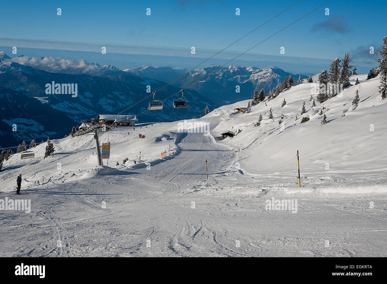 Zillertal in Österreichische Alpen Stockfoto