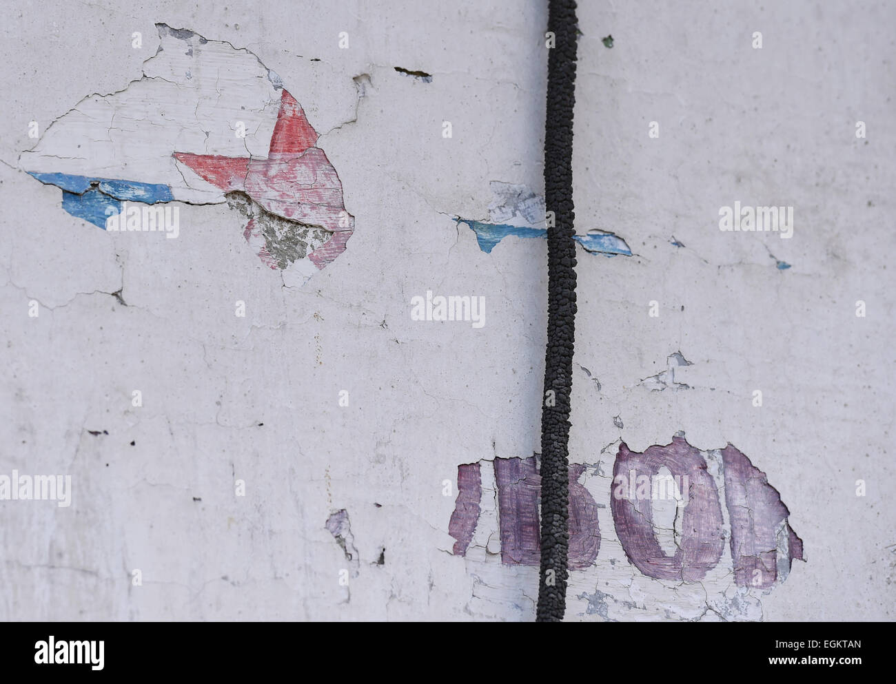 Ehemaligen Kaserne sowjetischen Bereich im Frenstat Pod Radhostem, Tschechische Republik, auf Montag, 23. Februar 2015, fünfzehn Jahre nach Abzug der sowjetischen Armee in bereitgestellte Tschechoslowakei am 26. Februar 1990 Truppen abgebildet. (Foto/Jaroslav Ozana CTK) Stockfoto