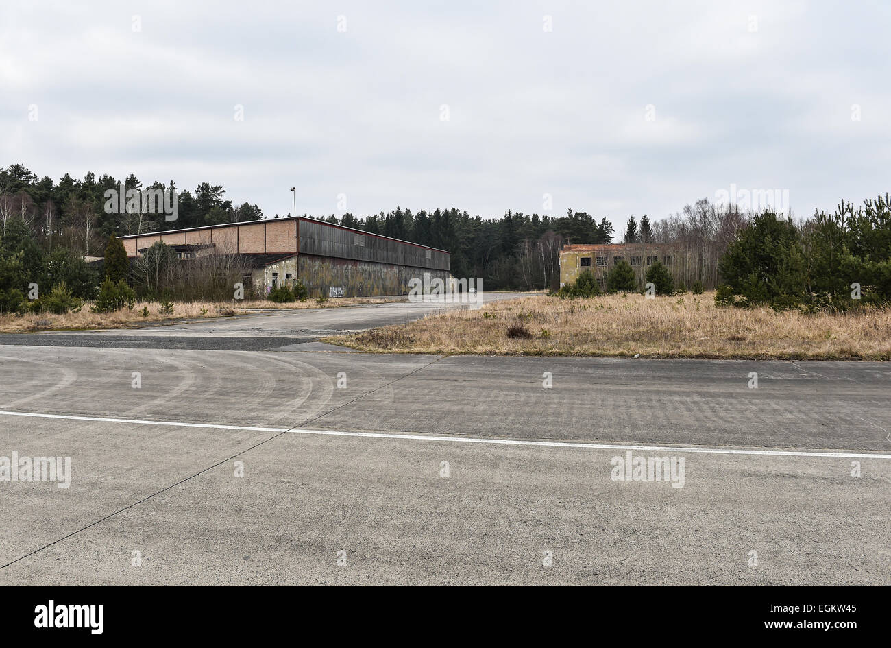 Ehemalige sowjetische Armee Truppenübungsplatz Ralsko, Tschechische Republik, im Bild Dienstag, 17. Februar 2015, fünfundzwanzig Jahre nach Abzug der sowjetischen Armee in bereitgestellte Tschechoslowakei im Jahr 1991 Truppen. (CTK Foto/Radek Petrasek) Stockfoto