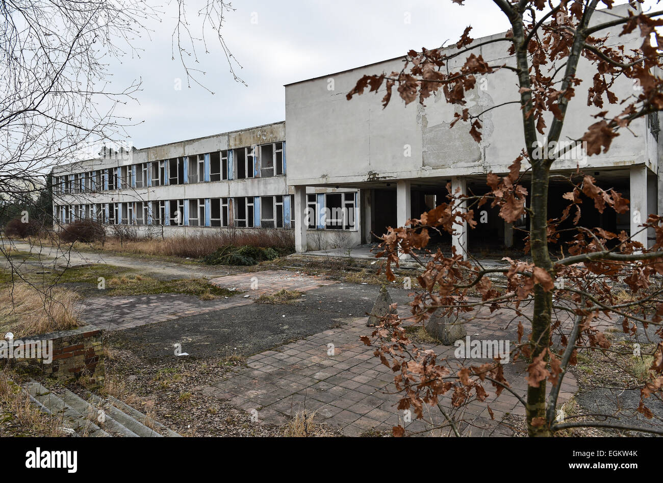 Ehemalige sowjetische Armee Truppenübungsplatz Ralsko, Tschechische Republik, im Bild Dienstag, 17. Februar 2015, fünfundzwanzig Jahre nach Abzug der sowjetischen Armee in bereitgestellte Tschechoslowakei im Jahr 1991 Truppen. (CTK Foto/Radek Petrasek) Stockfoto