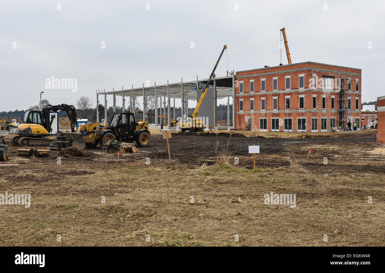 Ehemalige sowjetische Armee Truppenübungsplatz Ralsko, Tschechische Republik, im Bild Dienstag, 17. Februar 2015, fünfundzwanzig Jahre nach Abzug der sowjetischen Armee in bereitgestellte Tschechoslowakei im Jahr 1991 Truppen. (CTK Foto/Radek Petrasek) Stockfoto