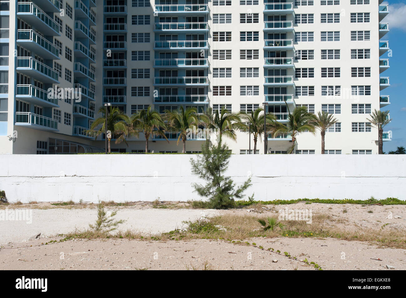 Miami Beach-Florida-Baustelle Stockfoto