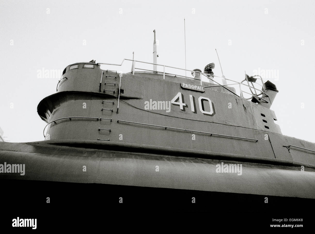 Der Militärtechnik. Monkasel Russische U-Boot Denkmal in Surabaya in Java in Indonesien in Südostasien im Fernen Osten. Geschichte Reisen Stockfoto