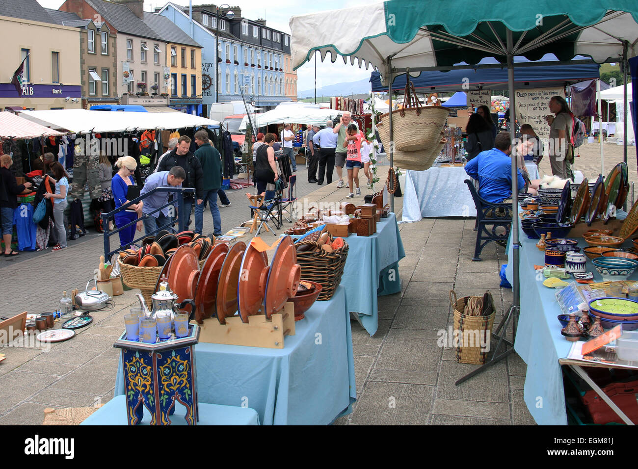 Freitag-Markt, Bantry, Irland Stockfoto