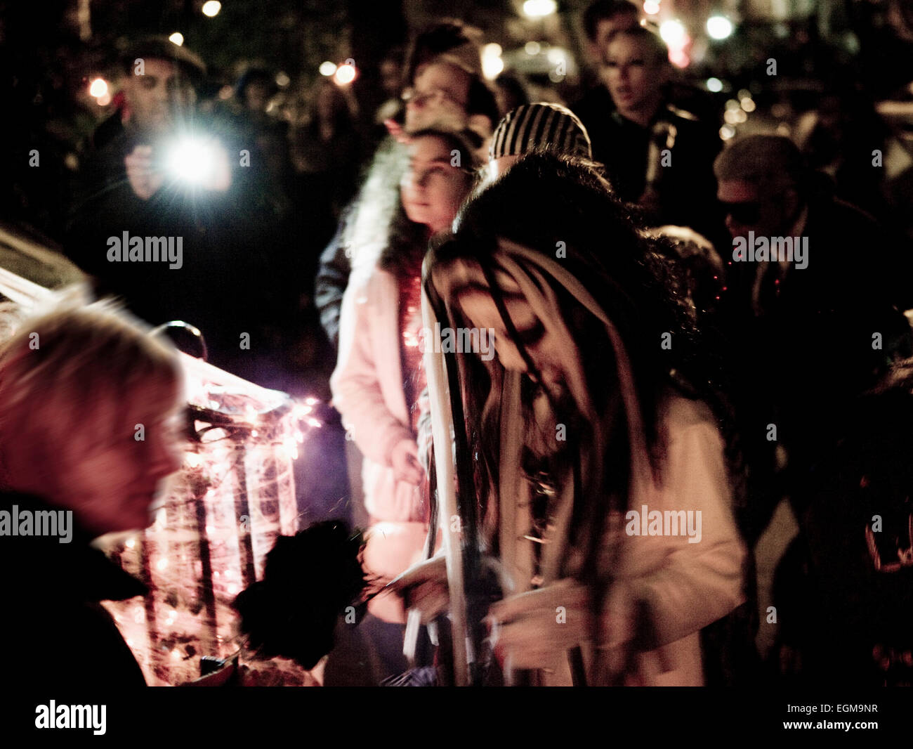 Treating, Halloween-Nacht, New York City, USA Stockfoto