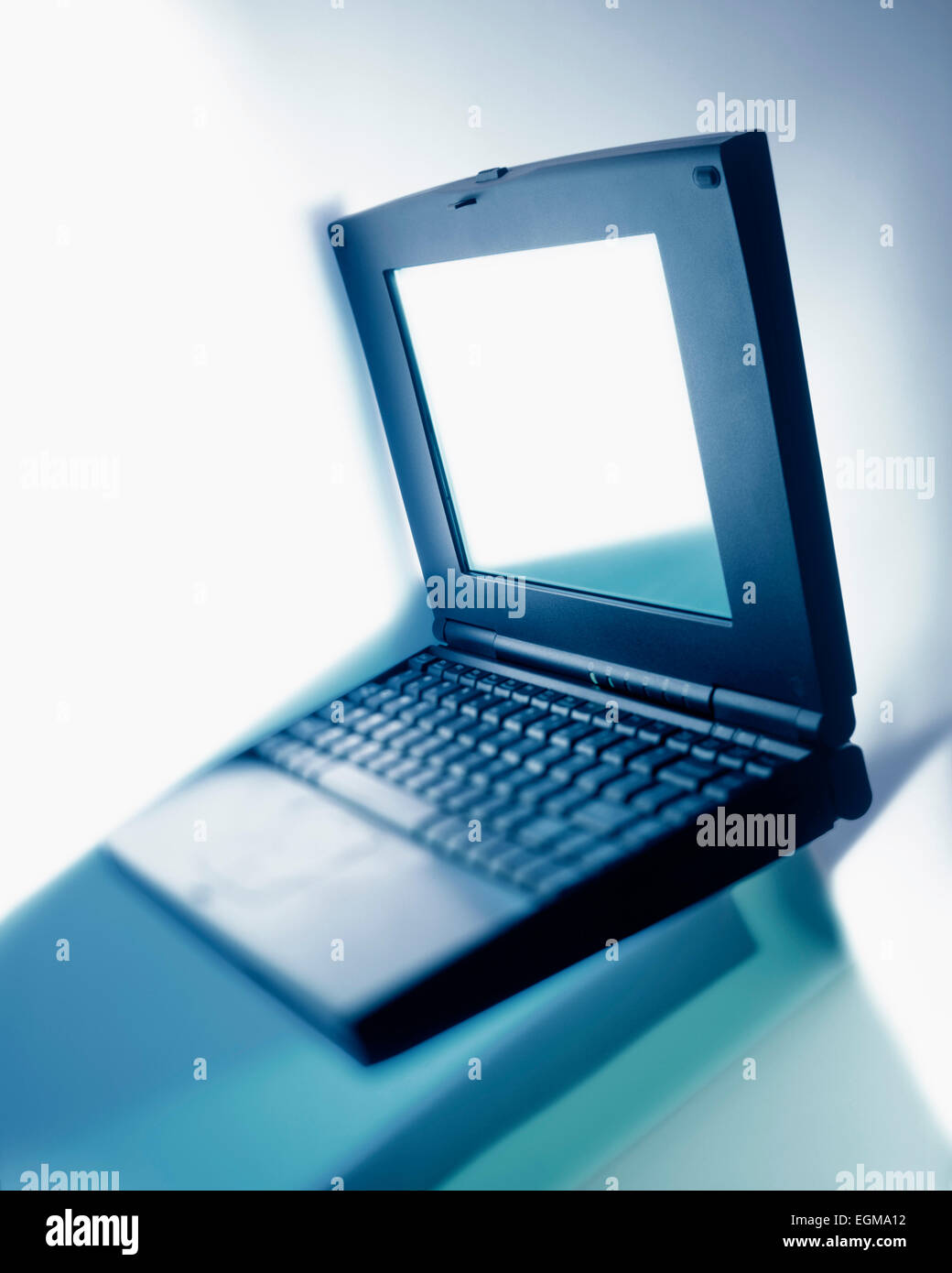 Retro-Computer-Laptop Stockfoto