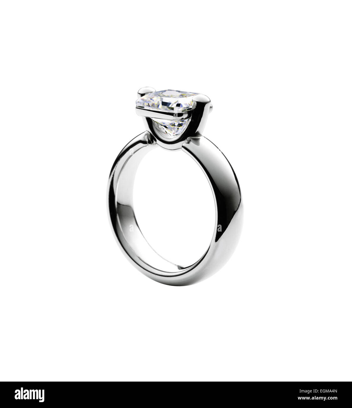 Diamant-Verlobungsring Stockfoto