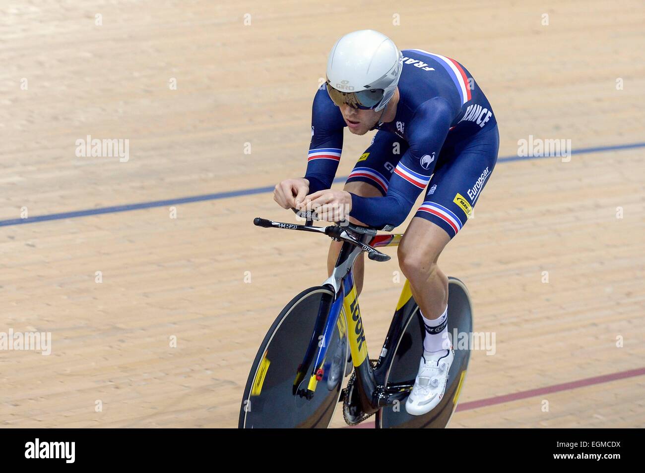 Julien Morice - 21.02.2015 - Championnats du Monde 2015 de Cyclisme Sur Piste - Saint Quentin En Yvelines.Photo: Andre Ferreira/Icon Sport Stockfoto