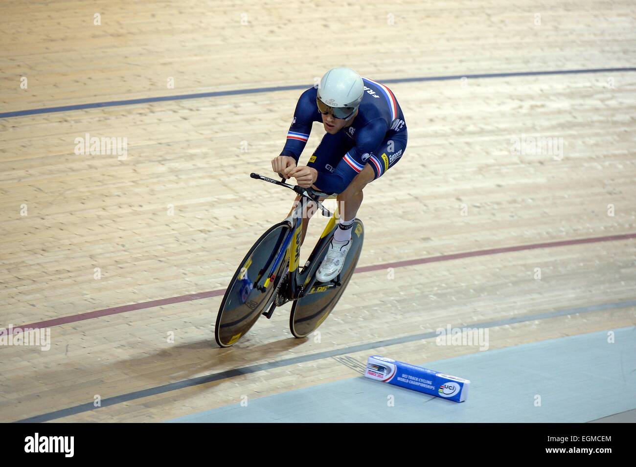 Julien Morice - 21.02.2015 - Championnats du Monde 2015 de Cyclisme Sur Piste - Saint Quentin En Yvelines.Photo: Andre Ferreira/Icon Sport Stockfoto