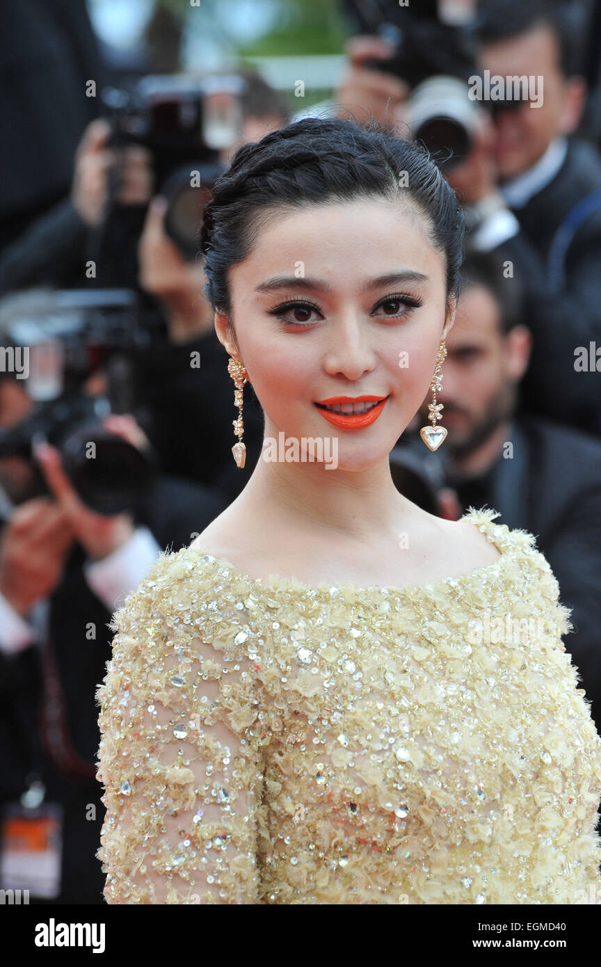 CANNES, Frankreich - 16. Mai 2013: Fan Bingbing bei der Gala-Premiere von "Young & Beautiful" ("Jeune & Jolie") im Wettbewerb der 66. Filmfestival von Cannes. Stockfoto