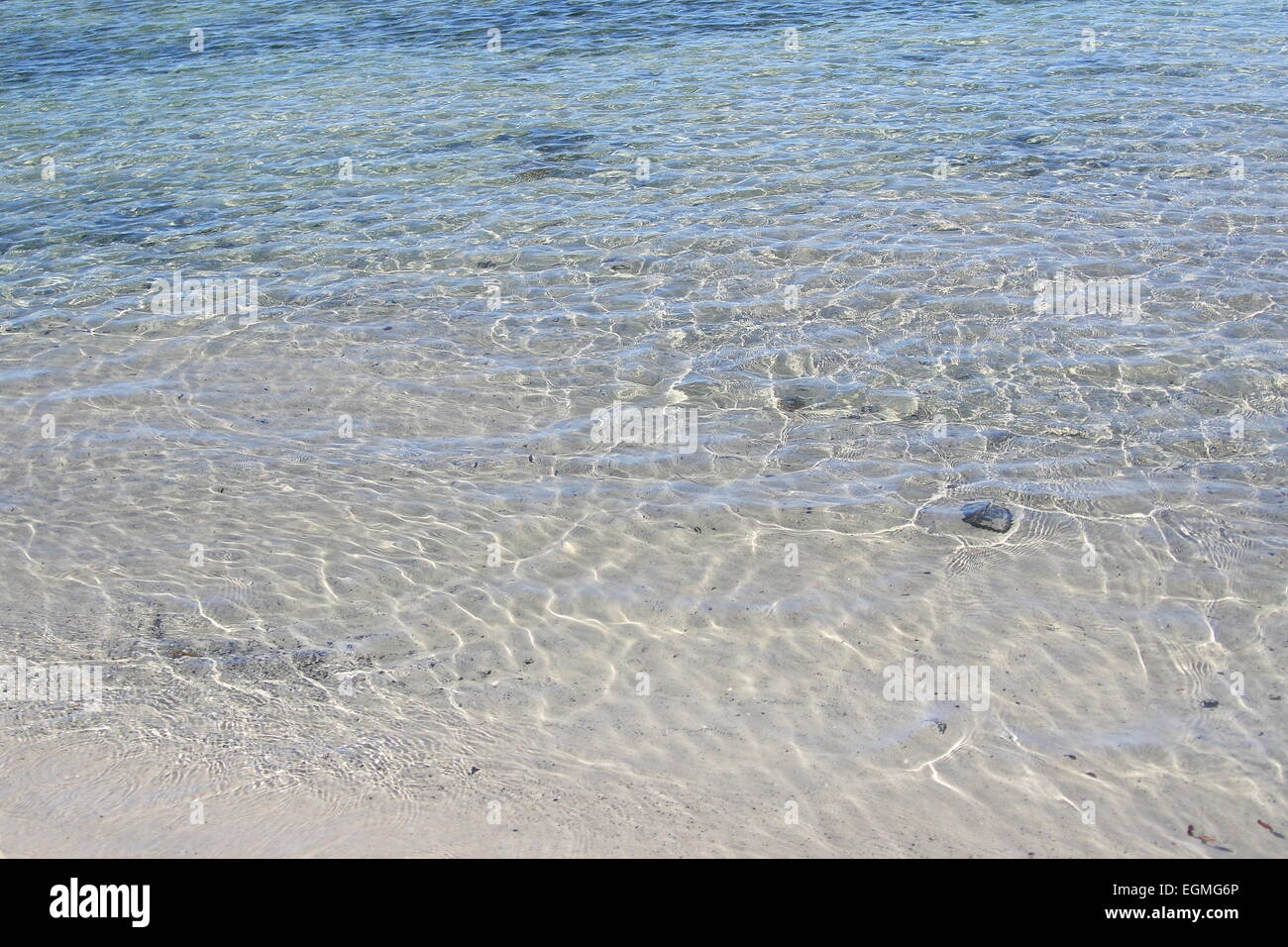 Klar Flachwasser bei Flinders Strand Victoria Australia Stockfoto