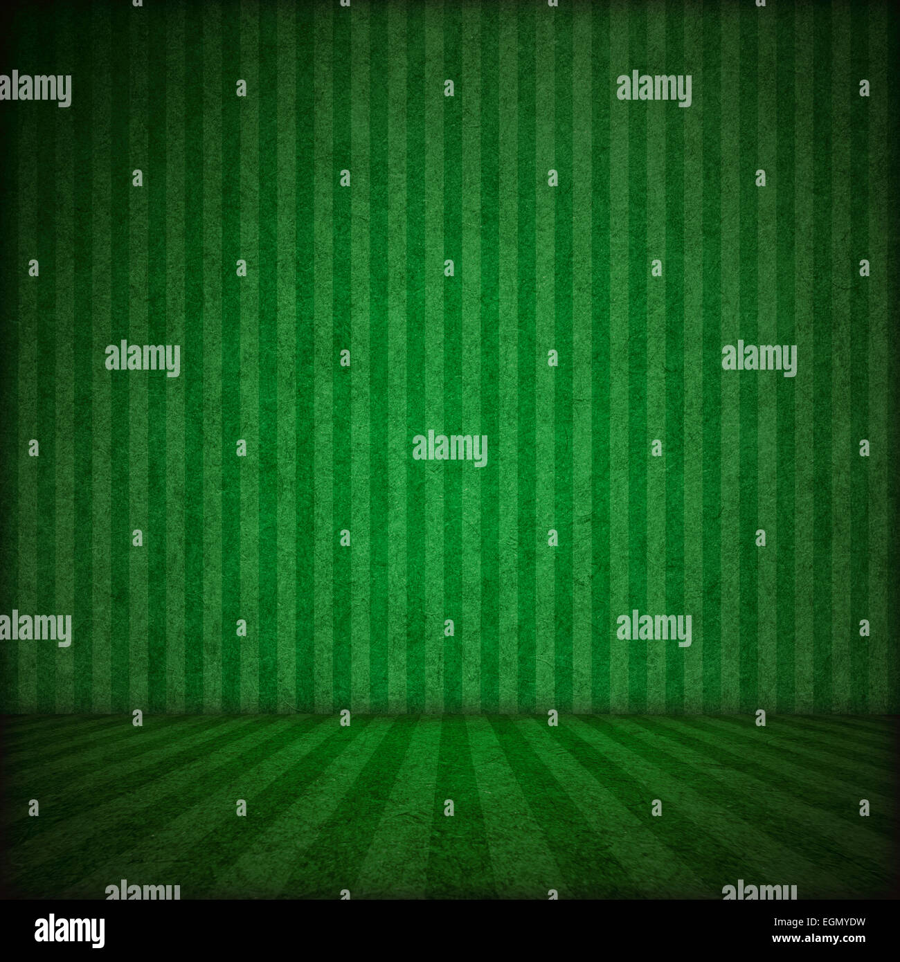 Hintergrund der Bühne grün mit Streifen Muster Textur Stockfoto