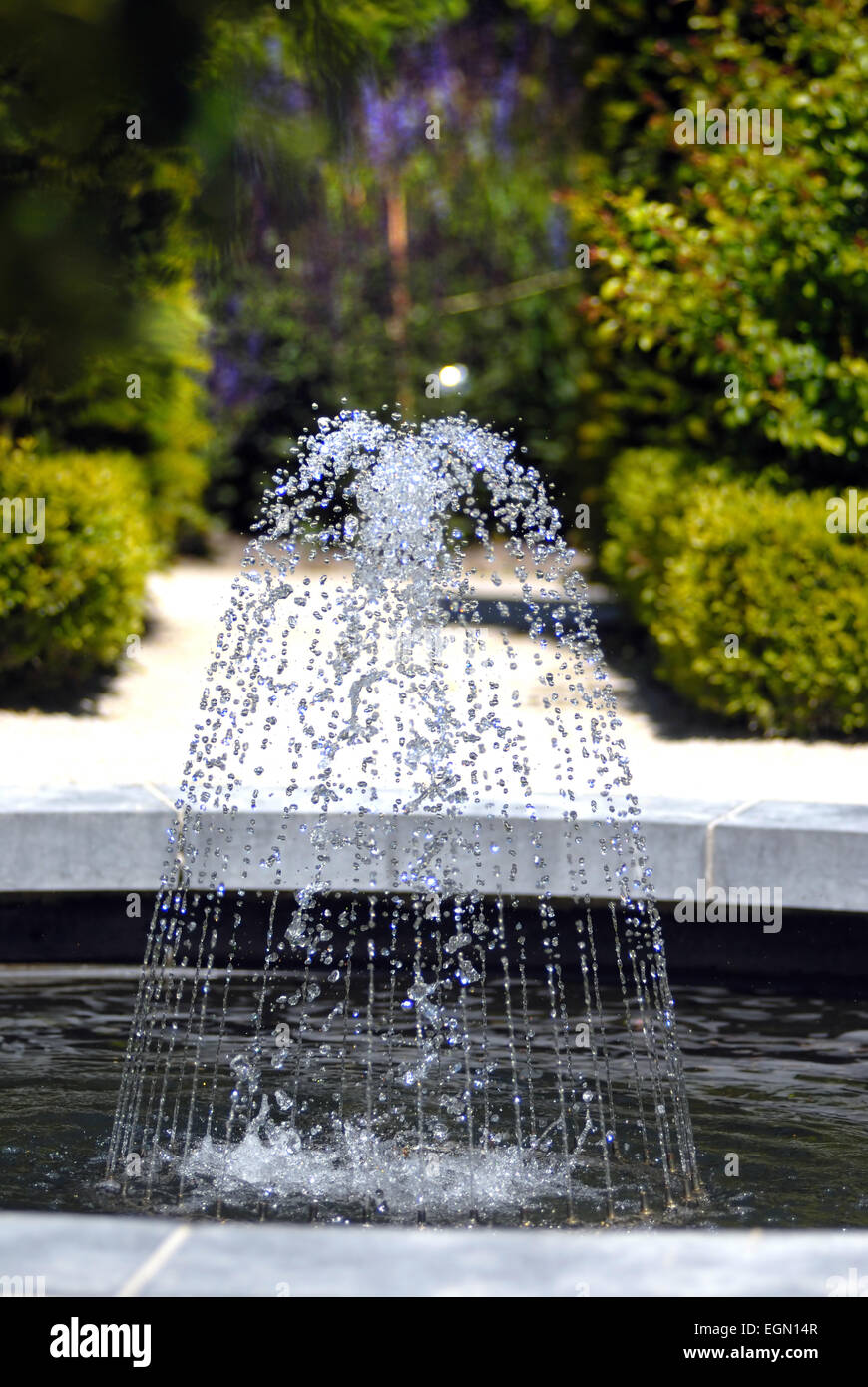 Brunnen im Alnwick Garden Stockfoto