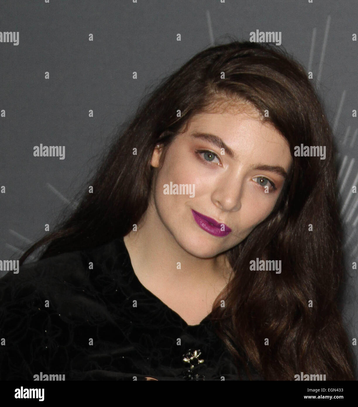 2014 MTV Video Music Awards - Presse-Lounge mit: Lorde wo: Los Angeles, California, Vereinigte Staaten von Amerika bei: 24. August 2014 Stockfoto