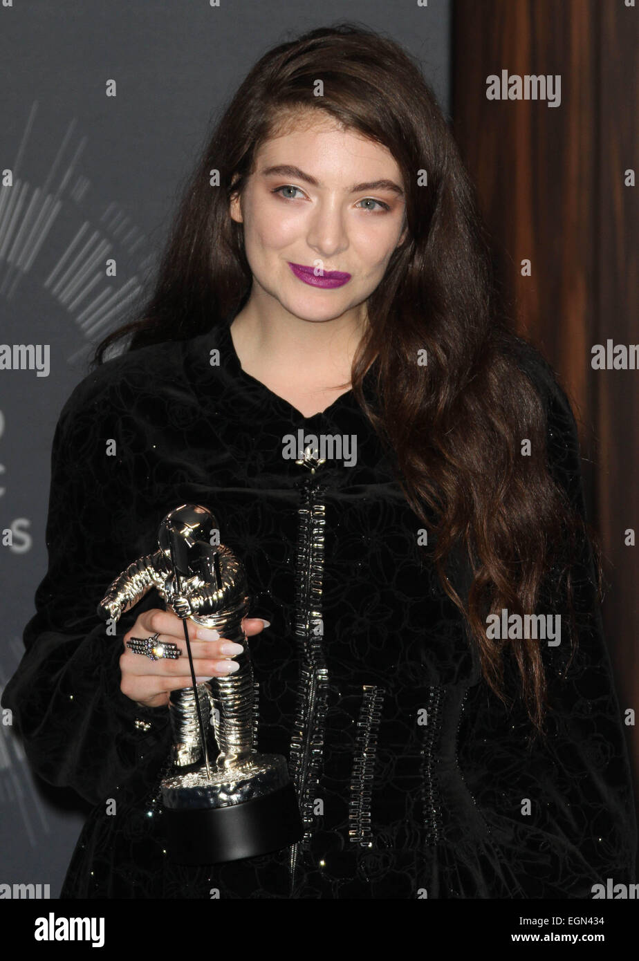 2014 MTV Video Music Awards - Presse-Lounge mit: Lorde wo: Los Angeles, California, Vereinigte Staaten von Amerika bei: 24. August 2014 Stockfoto