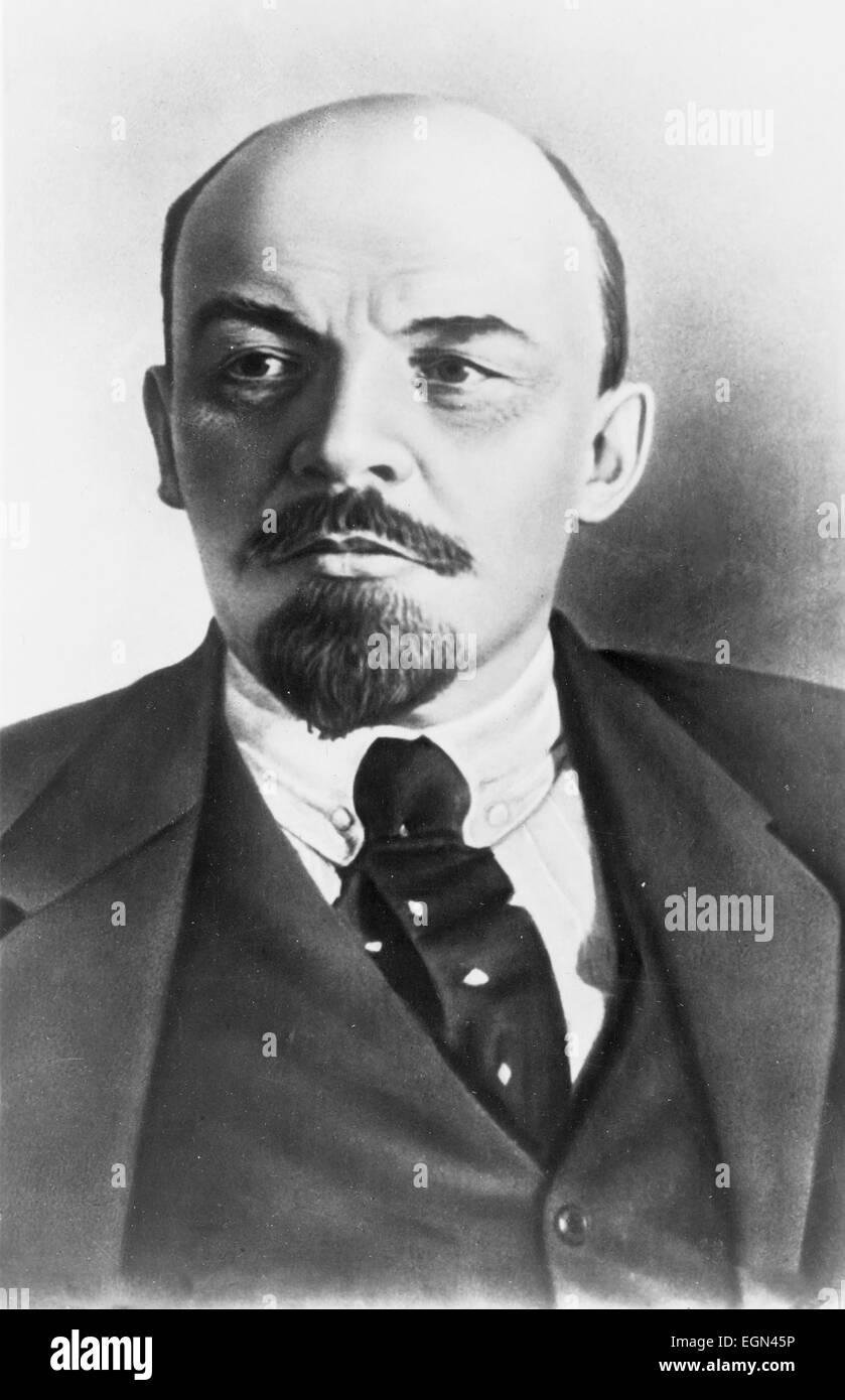 Vladimir Ilyich Ulyanov, alias Lenin, 1870-1924. Russische kommunistische revolutionär, Politiker und politischer Theoretiker. Stockfoto