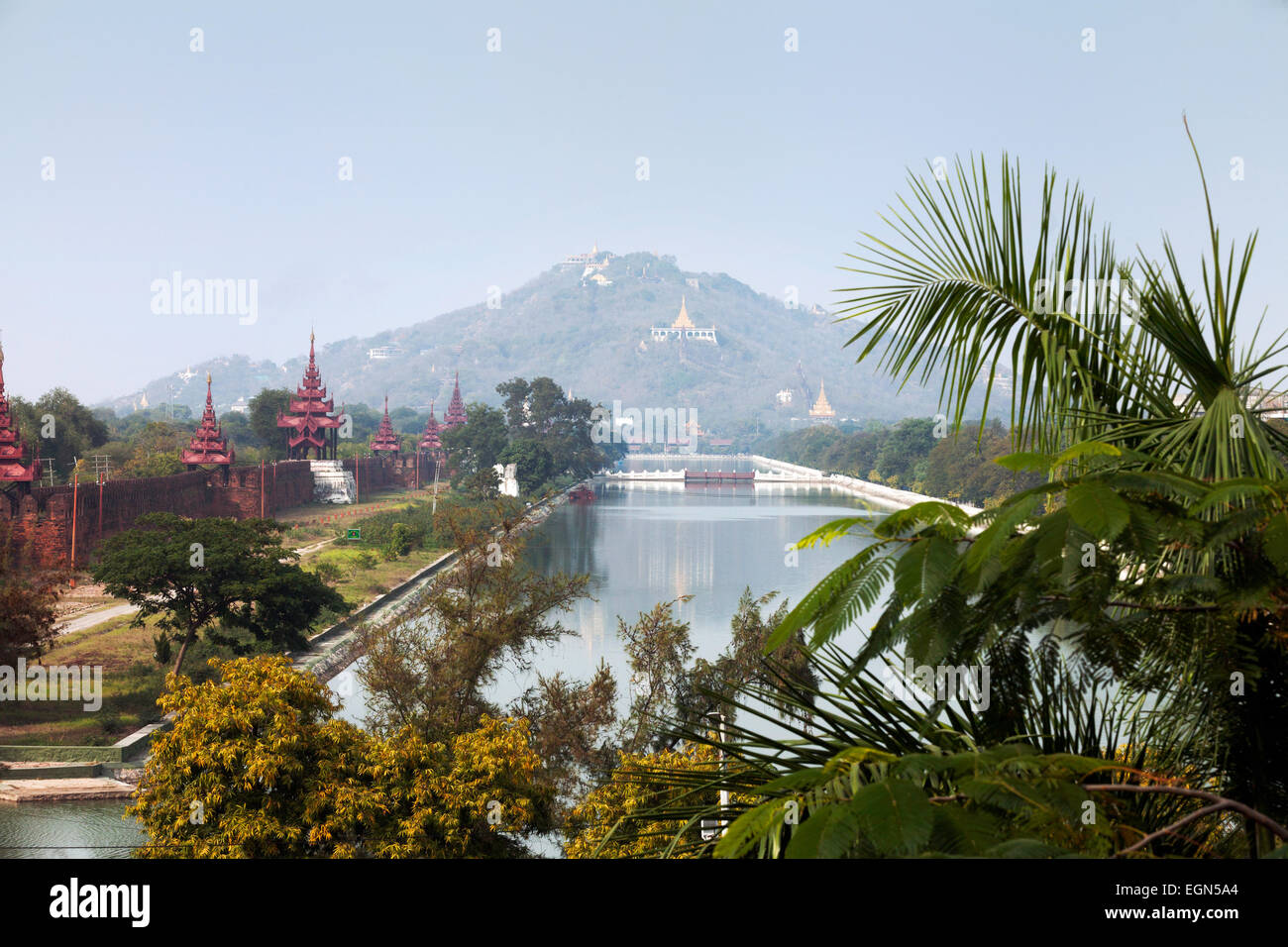 Mandalay Hill, Mandalay, Myanmar (Burma) Asien Stockfoto