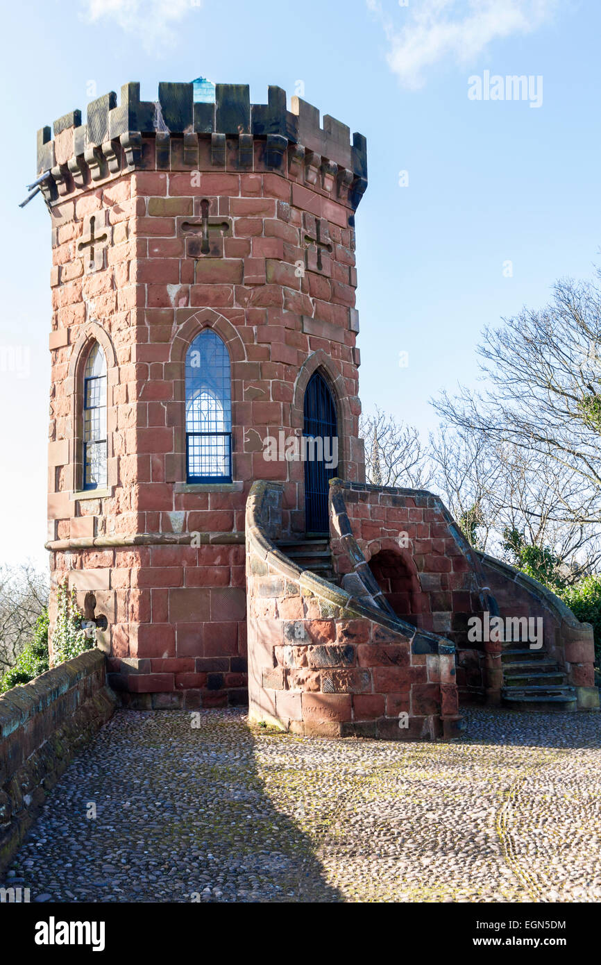 Lauras Turm Teil der Shrewsbury Castle Stockfoto