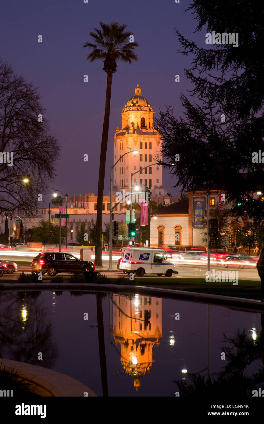 Rathaus, Beverly Hills, Kalifornien Stockfoto