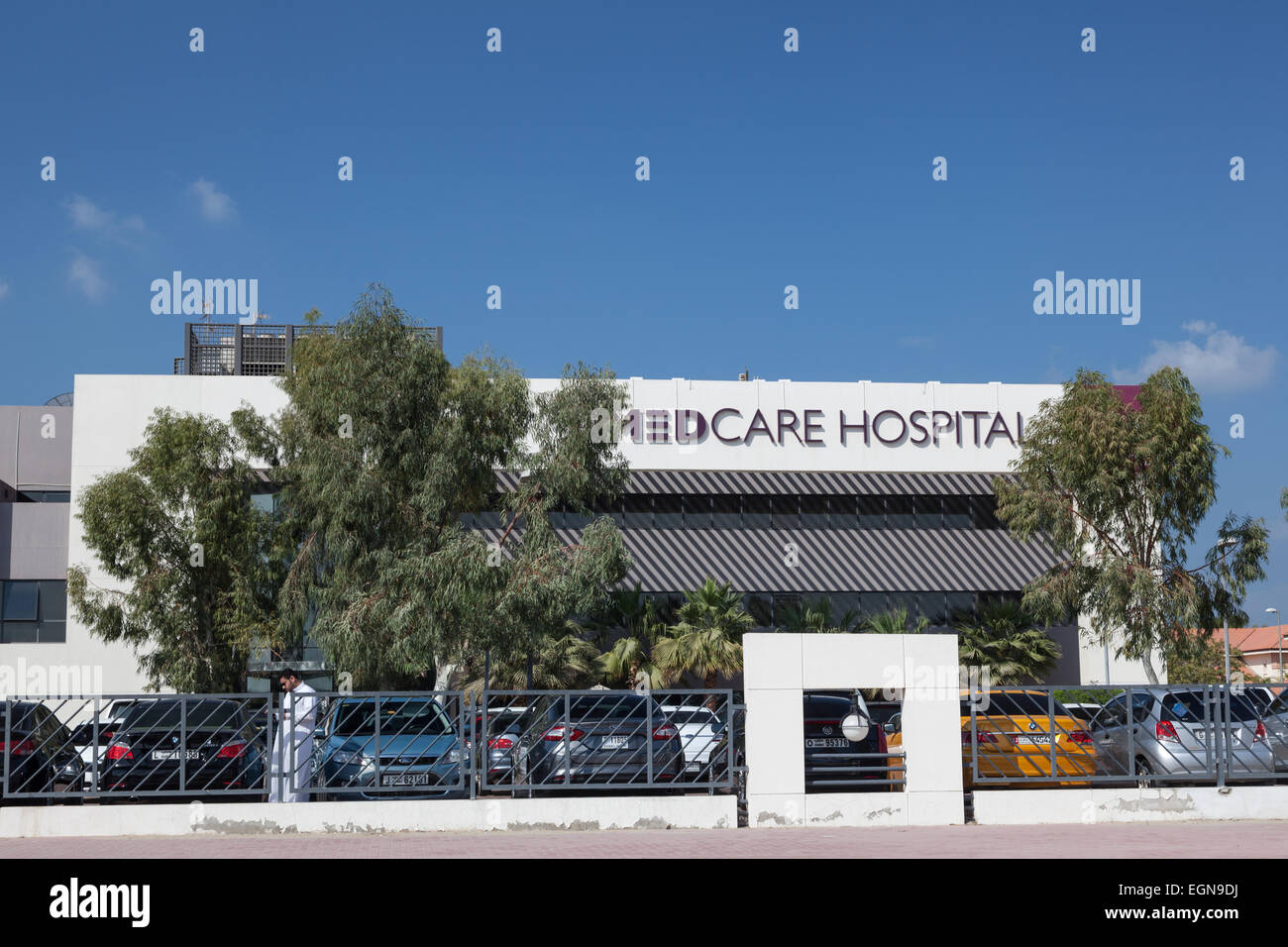 Private Medcare Hospital in der Stadt Dubai Stockfoto