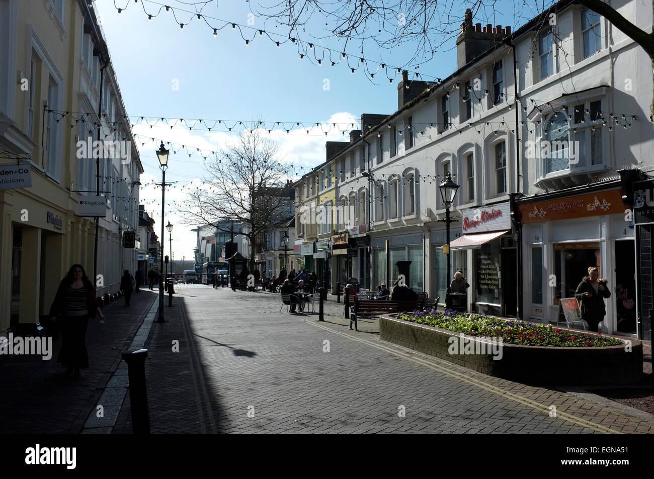 Ashford Marktstadt in der Grafschaft Kent uk Februar 2015 Stockfoto