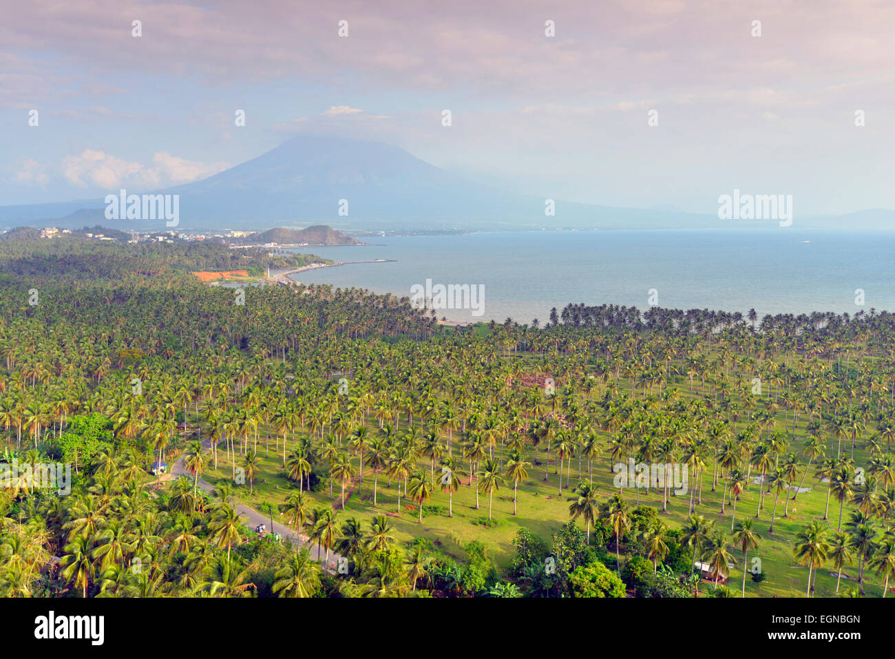South East Asia, Philippinen, Süd-Ost-Luzon, Legazpi, Mount Mayon Vulkan Stockfoto