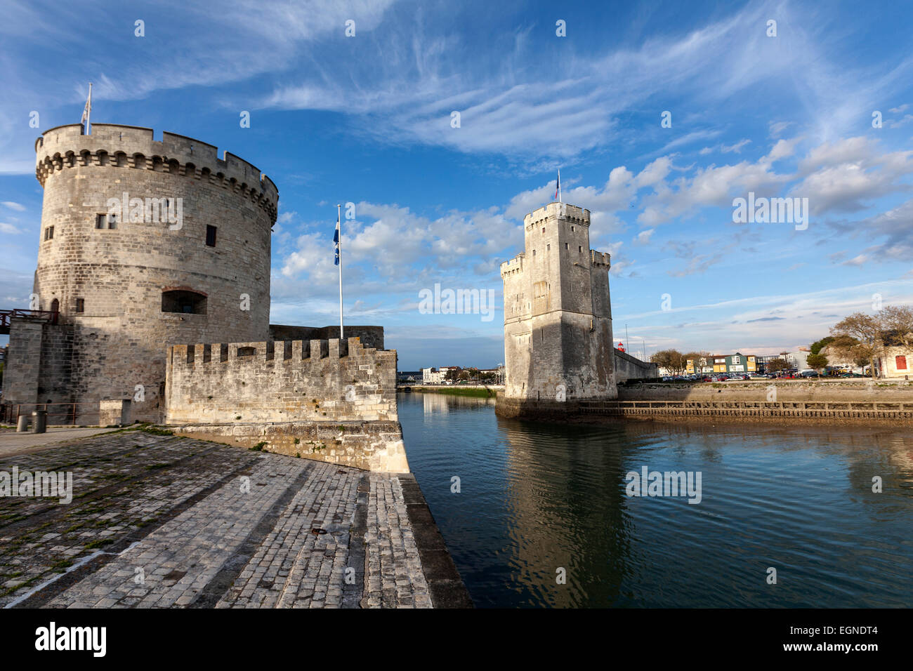 Harbour Towers in La Rochelle Stockfoto