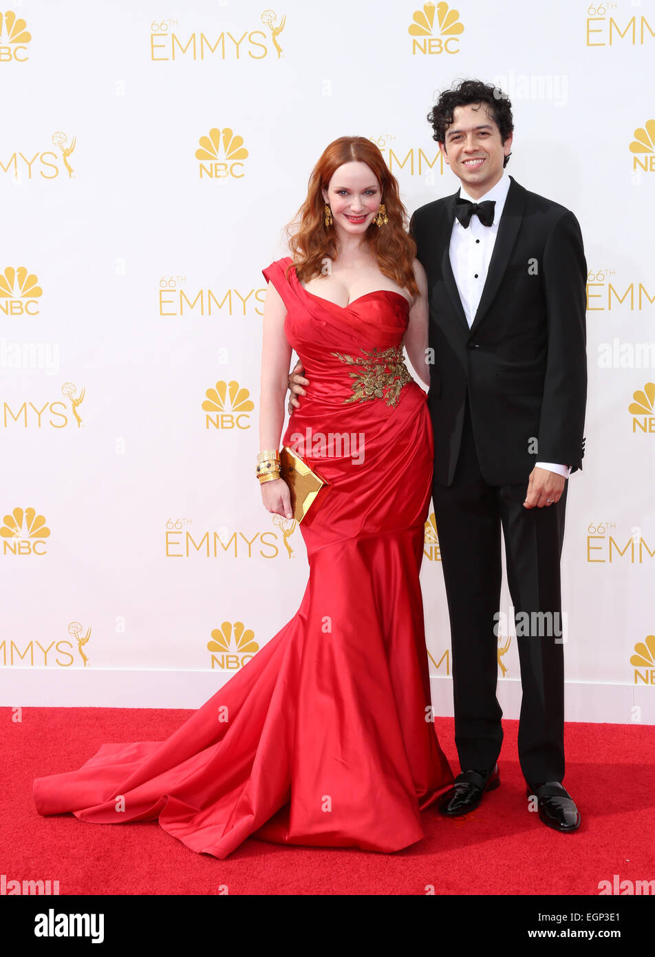 66. Primetime Emmy Awards - Ankünfte mit: Christina Hendricks wo: Los Angeles, California, Vereinigte Staaten von Amerika bei: 25. August 2014 Stockfoto