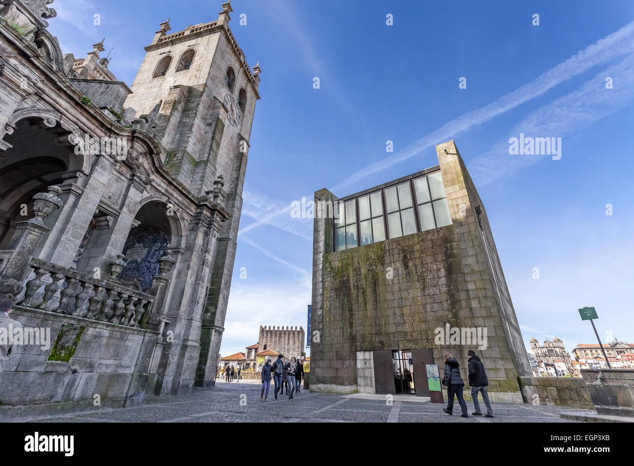 Porto, Portugal. Altes Rathaus-Gebäude von der Stadt Porto - Antiga Casa da Câmara. Rekonstruiert, als ein Tourist Office zu dienen Stockfoto