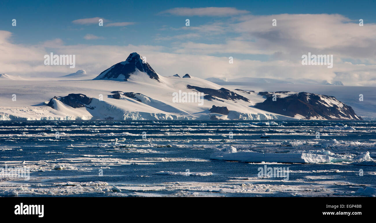 Antarktis, Weddell-Meer schwimmende Packeis aus kontinentalen Eis-Regal Stockfoto