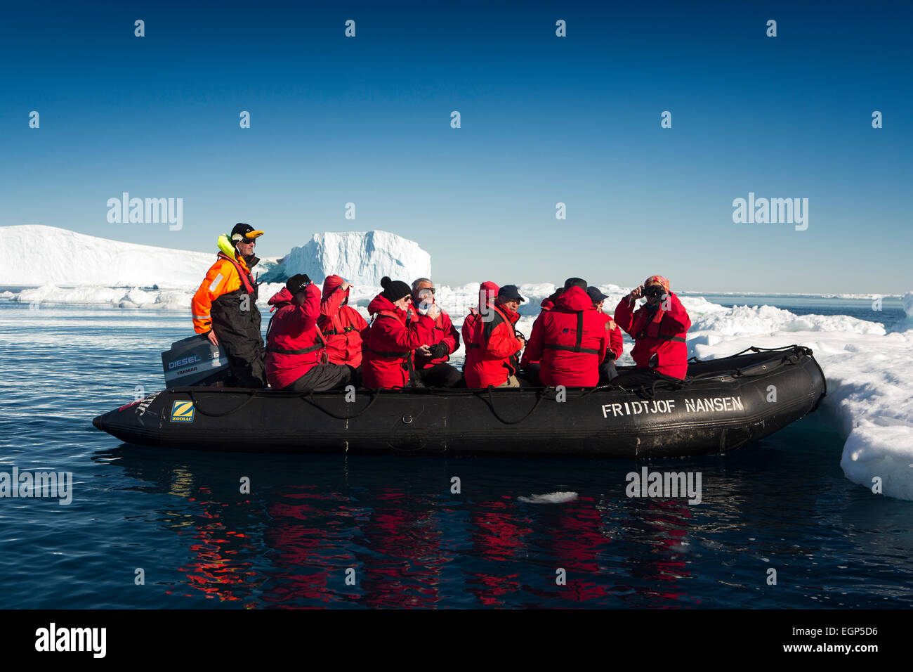 Antarktis, Weddell-Meer, Antarktis Kreuzfahrt Tierkreis-Passagiere Wildbeobachtung Stockfoto