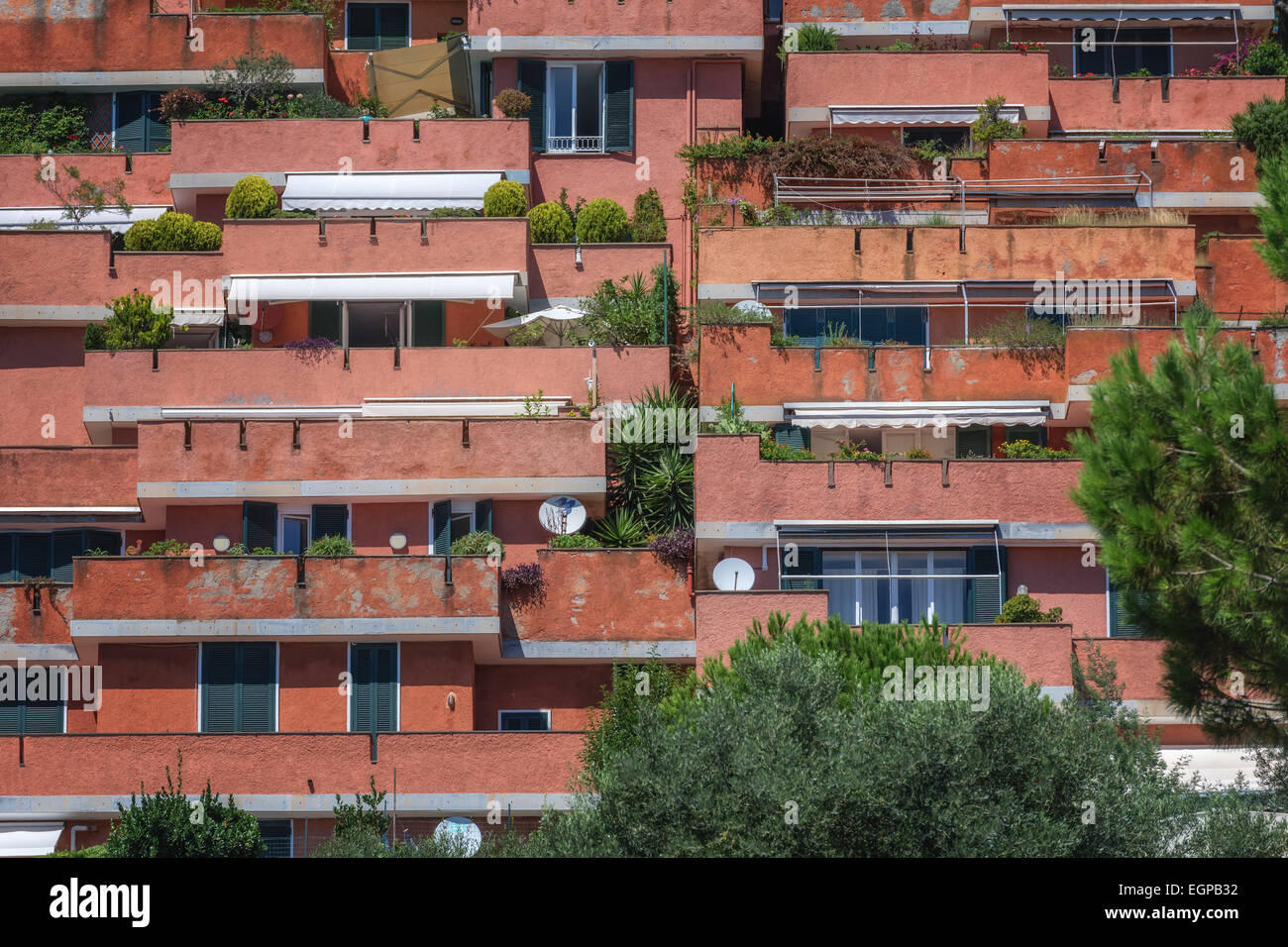 Italien-Haus am Vormittag Stockfoto