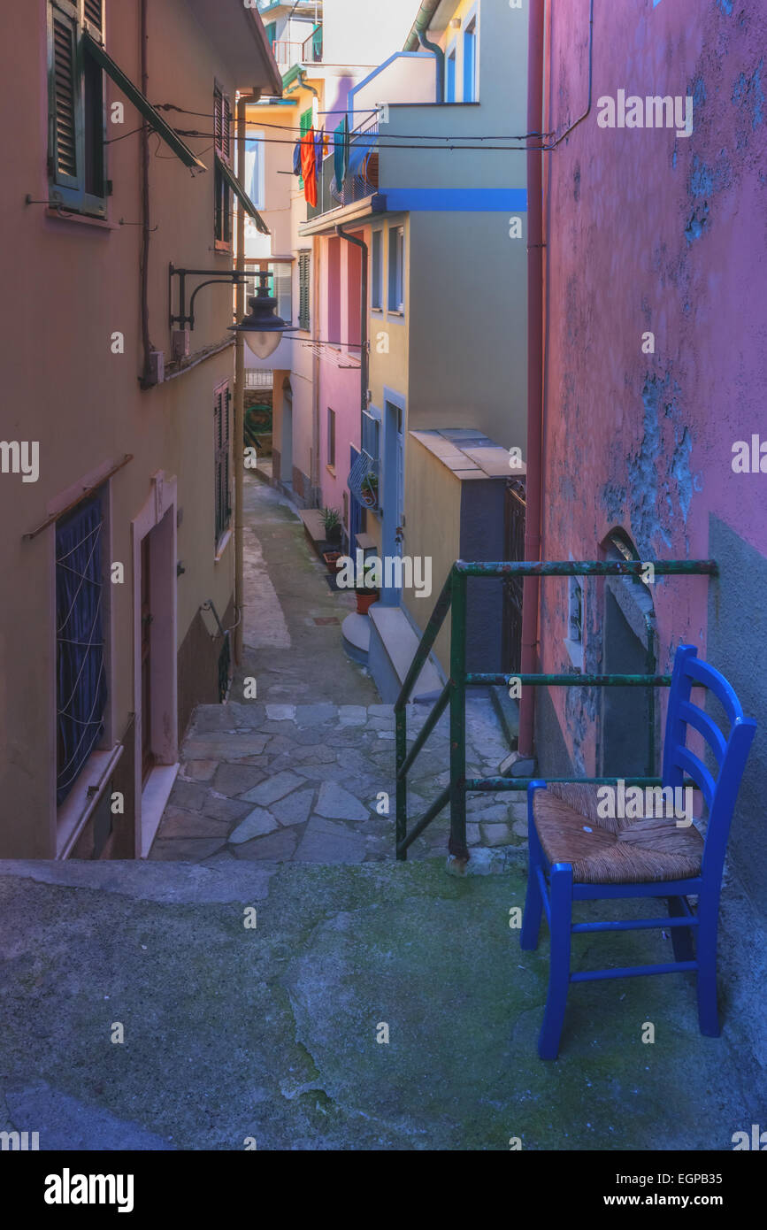 Italien-Straße am Vormittag Stockfoto