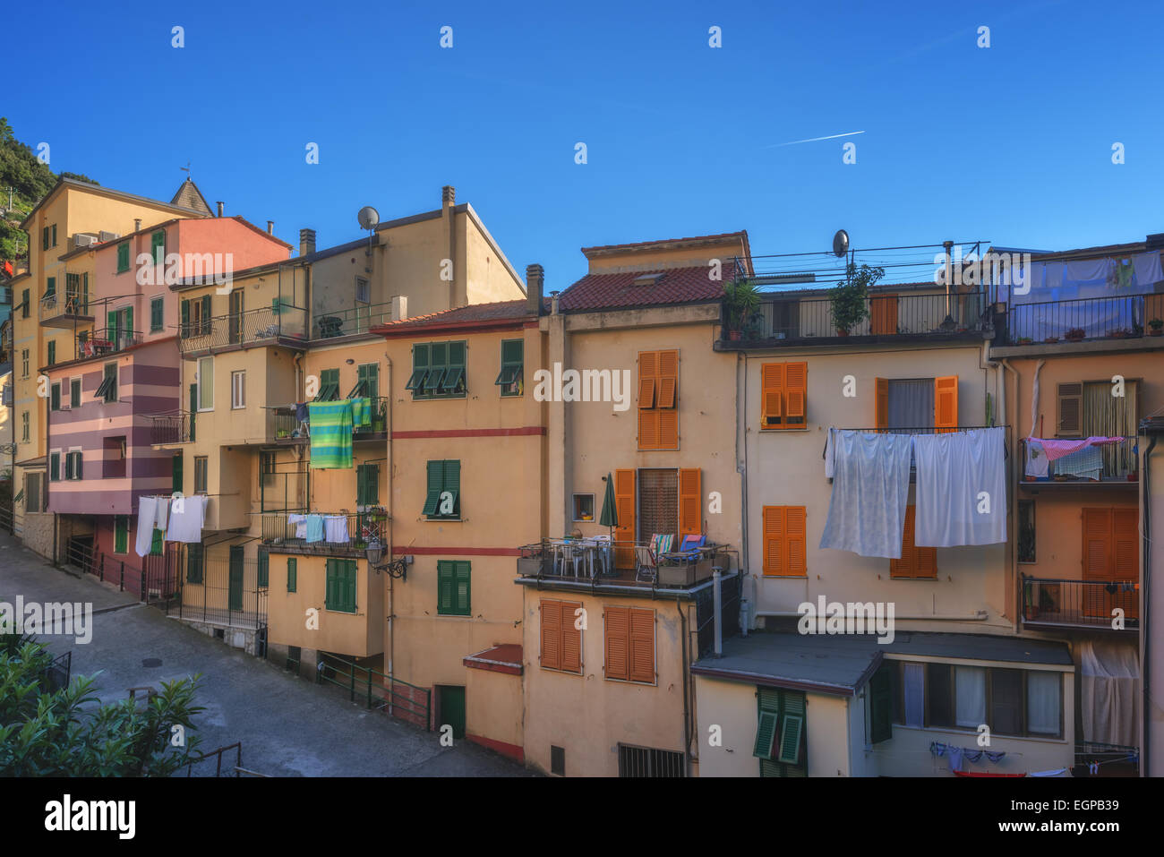 Italien-Straße am Vormittag Stockfoto