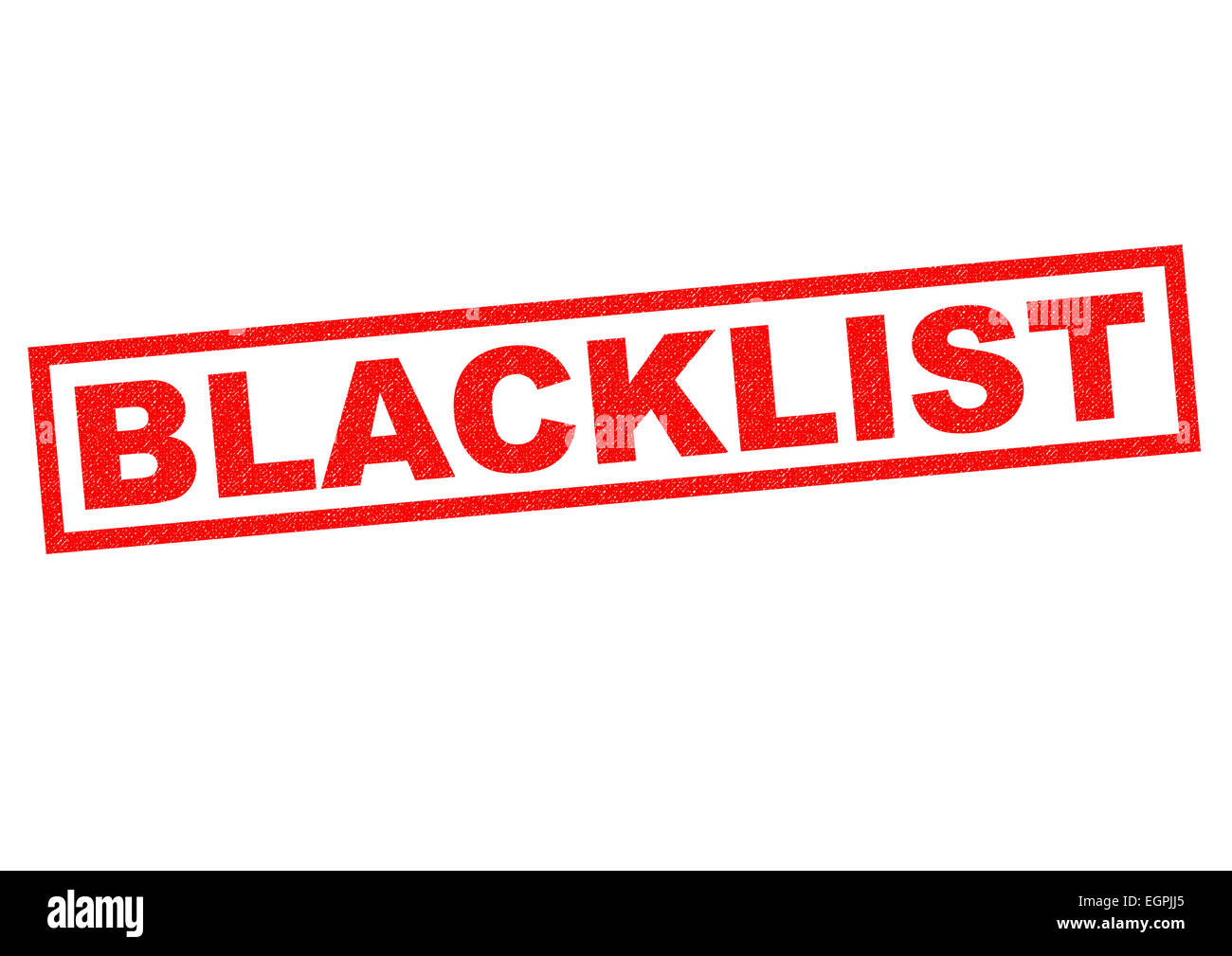 Auf Die Schwarze Liste Gesetzt Stockfotos Und Bilder Kaufen Alamy