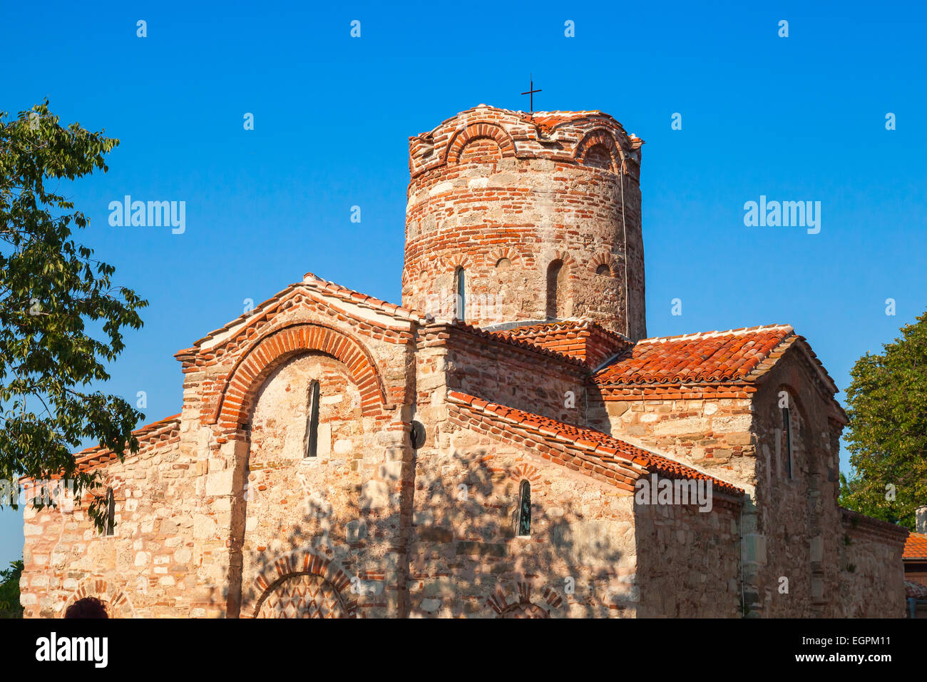 Kirche St. Johannes der Täufer in Altstadt Nessebar, Bulgarien Stockfoto