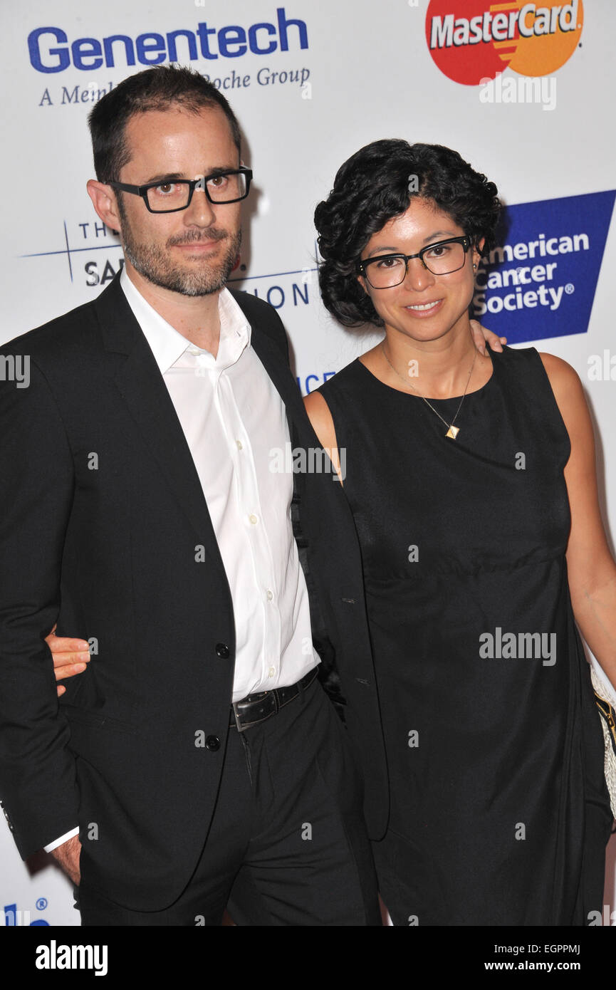 LOS ANGELES, CA - 5. September 2014: Twitter-Mitbegründer Evan Williams & Frau Sara Williams bei der 2014 stehen bis zu Krebs-Gala im Dolby Theater, Hollywood. Stockfoto